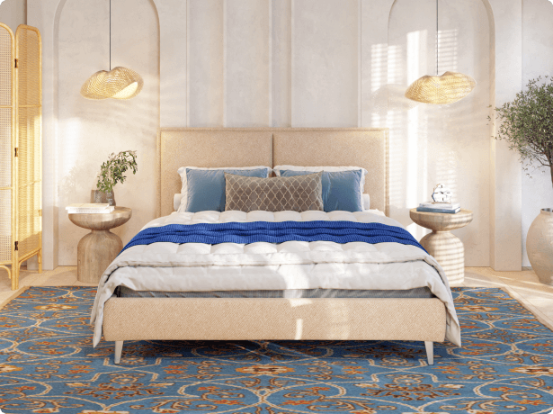 Кровать с изголовьем Blue Sleep 3.0