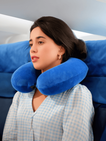 подушка для шеи blue sleep travel